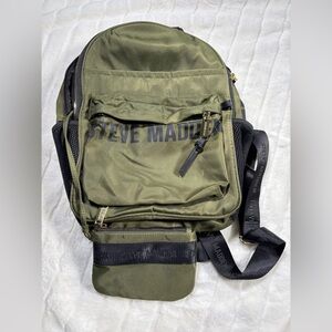 Steve Madden olive green backpack